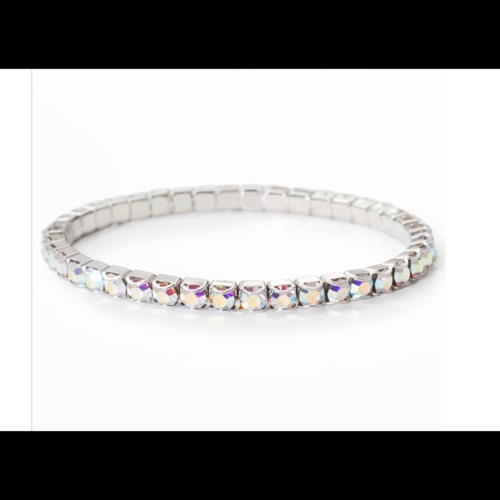 Crystal Aurore Boreale Stretch Bracelet.
